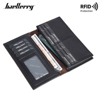 Recién llegado, productos superventas, portafolio de cuero PU, billetera larga delgada a la moda, Billetera De Hombre, Cuero Sintetico