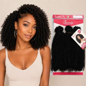 Cheveux synthétiques Afro Kinky en vrac pour tresses courtes et bouclées, idéaux pour la fabrication de perruques afro-américaines (vente en gros) - Product Image 1
