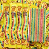 Chupa 10,5 g x 48 paquets de bonbons gélifiés au jus sucré et acide, long rouleau de bonbons gélifiés arc-en-ciel