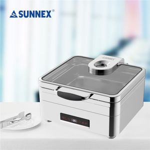 For Sunnex Luxury 5.5L <b>Food</b> <b>Warmer</b> High Quality SS304 Chafing Dish for Hotels Restaurants Catering - Product Image 5