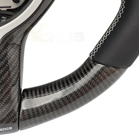 Volant sport en fibre de carbone à fond rond personnalisé pour BMW F10 F11 F15 F16 F20 F22 F25 F30 F32 M2 F87 M3 F80 M4 F82 M5 F90