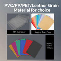 Couverture de reliure en plastique personnalisée A4 A5 A3 feuille de reliure PVC rigide transparente pour dossier de bureau et livre de reliure