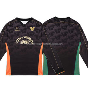 Camiseta de Fútbol Personalizada con Logotipo, Manga Corta, Transpirable, de Secado Rápido, Otoño Invierno 2026, Estilo Retro, Gruesa, Combinable con Todo - Product Image 4