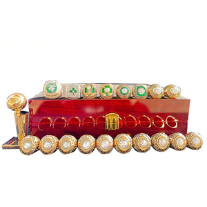 Bague <span class=keywords><strong>de</strong></span> champion personnalisée Garnett des <span class=keywords><strong>Boston</strong></span> <span class=keywords><strong>Celtics</strong></span>, en alliage plaqué or/argent, avec pierres précieuses - Product Image 5
