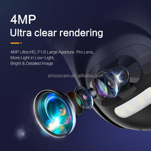 Caméra de sécurité IP sans fil <span class=keywords><strong>solaire</strong></span> ShooCam 4MP à double objectif PTZ, enregistrement 24/7 ICSee, AOV <span class=keywords><strong>WiFi</strong></span>, carte SIM 4G, caméra CCTV <span class=keywords><strong>solaire</strong></span> - Product Image 4