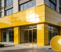 Plaque composite aluminium (ACP/ACM) moderne brillante 4x8 de 4 mm pour revêtement extérieur de façade mur rideau de bâtiment hôtelier