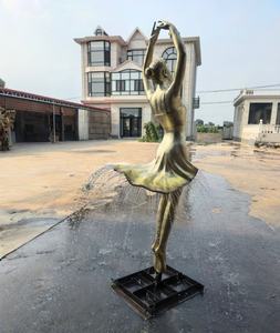 Jardín al aire libre personalizado bronce arte <span class=keywords><strong>Sexy</strong></span> bailando señora cascada figura Cuerpo Femenino agua escultura jardín estatua humana fuentes - Product Image 2