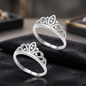Bague d'orteil réglable en argent sterling 925 massif avec perle d'eau douce pour femme, style bohème vintage, plaqué rhodium, pour fiançailles et mariage - Product Image 3