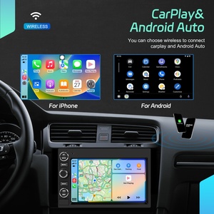 Podofo 7 ''CarPlay autoradio stéréo pour <span class=keywords><strong>Ford</strong></span> F150/<span class=keywords><strong>Focus</strong></span>/Montego/<span class=keywords><strong>Mustang</strong></span> 4 + 64G Android Auto GPS WiFi FM RDS OEM ODM personnalisation - Product Image 3