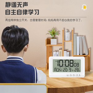 Im Lặng Đơn Giản Đa Chức Năng Đồng Hồ Báo Thức Với Đài Phát Thanh Trong Nhà Hiển Thị Ngày Nhiệt Độ Tuần Cho Bàn Hoặc Bảng Sử Dụng - Product Image 3