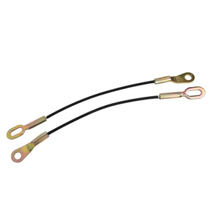 Ford Mazda Tailgate Cable UH70-65-760 2Pcs Set Steel <b>Wire</b> Rope Coupling Replacement Part - Product Image 5