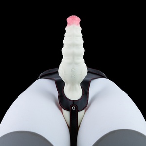 Vibrador de Silicona de Triple Motor con Diseño Fantasía, Doble Uso, para Parejas, Juego Público y Privado, Arnés Ajustable, Tendencia 2025 - Product Image 4