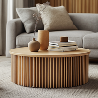 Table basse en bois de luxe de qualité supérieure, design nordique moderne, montage facile, mobilier de maison, salon, plateau en marbre