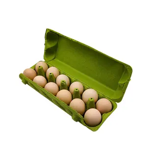 Бумажная целлюлоза, картонная биоразлагаемая целлюлоза, лоток для яиц, 20 ячеек, литой бумажной целлюлозы, упаковочный лоток, сделанный