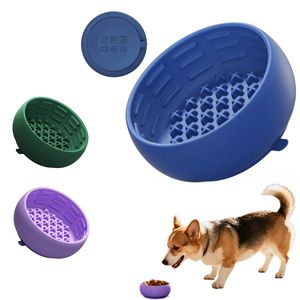 Bol à lécher en silicone de qualité alimentaire pour chiens, sans BPA, distributeur de nourriture lent pour chiens, pour la distraction - Product Image 1