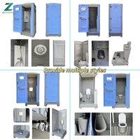 Toilettes portables Lizheng en HDPE, toilettes mobiles d'extérieur pour les événements sur les chantiers de construction