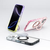 Nouvelle coque de protection magnétique à dégradé de couleurs avec support rotatif pour iPhone 18 Pro, compatible avec iPhone 17, 16, 15, 14, 13