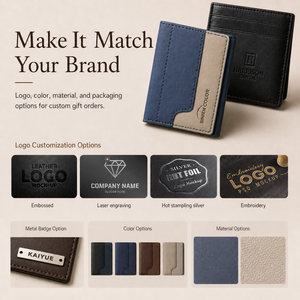 Premium PU Leather ID Card Holder Dual Metal Clip Neck Strap Transparent Window Foldable <strong>Badge</strong> <strong>Wallet</strong> for Business Corporate - Product Image 5