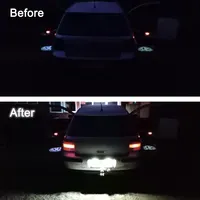 Luces LED de Matrícula de Coche 12V, Lámpara y Accesorios para Skoda Seat Leon Ibiza VW Golf 4 5 6 7 MK4 MK7 Passat CC Polo Scirocco