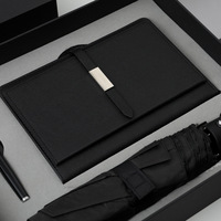 Ensemble cadeau d'entreprise personnalisé avec logo : gobelet, batterie externe, parapluie, kit promotionnel pour réunion annuelle, coffret cadeau exécutif OEM