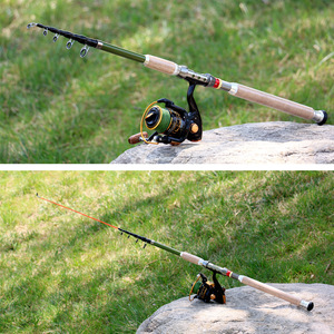 Caña de Pescar Telescópica OEM de 2.1m, 2.4m, 2.7m, 3.0m, 3.6m, con Mango de <span class=keywords><strong>Madera</strong></span> y Carbono, Caña de Spinning Extra Pesada para Pesca de Carpa, Aparejos de Pesca Marítima - Product Image 6