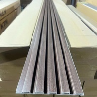 Revêtement mural WPC directement de l'usine, panneau décoratif à lattes pour usage résidentiel et commercial