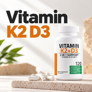 Cápsulas de Vitamina K2 D3 2 en 1, 120 Unidades, Suplemento para la Salud, Apoyo Óseo, Fórmula Personalizada, Fabricante OEM ODM - Product Image 3