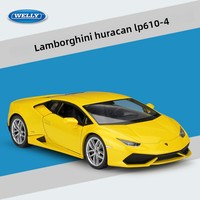Welly 1:24 Huracan LP610-4, Vehículo de Juguete de Metal Fundido a Presión, Modelo de Auto de Aleación para Coleccionistas, Regalo, Venta al Por Mayor