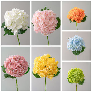 ดอกไฮเดรนเยียประดิษฐ์ CallaFloral ทำจาก PVC ยางนิ่ม สำหรับตกแต่งงานแต่งงาน สีส้ม ขาว ชมพู ฟ้า ม่วงอ่อน เหลือง เขียว - Product Image 3
