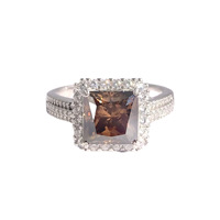 DEYIN S925 argent 3 carats 8.0 princesse couleur Moissanite bague européenne américaine transfrontalière E-Commerce Offre Spéciale bijoux