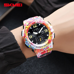 Skmei Sport Watch Digital Dual Time Waterproof TPU Strap Unisex 50m Water Resistant Luminous Electronic Watch - Product Image 2