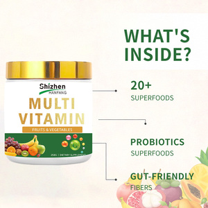 Integratore Multivitaminico <span class=keywords><strong>in</strong></span> Polvere con Frutta e Verdura e Probiotici per il Supporto Immunitario Quotidiano, Etichetta Privata, Direttamente dalla Fabbrica - Product Image 2