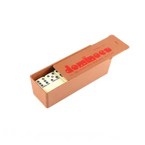 double six custom domino set manufacturer in colored plastic dominoes
