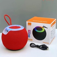 Nouveau haut-parleur portable sans fil M20 5W RGB LED coloré avec subwoofer extérieur 5.3 et lecteur de carte