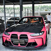 Kit de carrosserie en fibre de carbone sèche de haute qualité Style Pk pour BMW M3 M4 G80 G82 Kit de carrosserie de capot de diffuseur arrière de lèvre avant