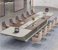 2024 Table de conférence de bureau haut de gamme de luxe Table longue Bureau de salle de réunion commercial moderne
