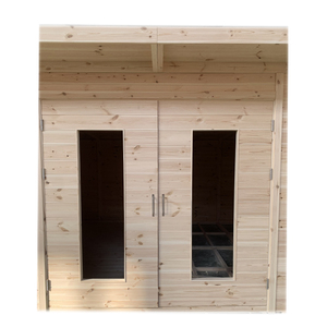 Cobertizo de Almacenamiento de Madera de Diseño Moderno para Exteriores <span class=keywords><strong>Casa</strong></span> de Jardín Rústica de Madera de Cedro Impermeable - Product Image 3