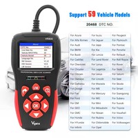 Escáner Universal EOBD OBD2 VR800 mejorado, lector de código de error, comprobar la luz del motor, herramienta de escaneo de diagnóstico CAN de auto-OBD-II