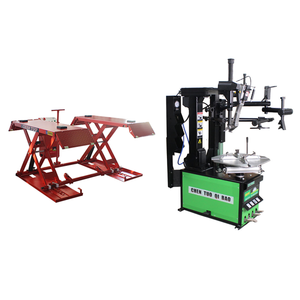 3t CHENTUO CT606 Máquina elevadora de tijera hidráulica de un cilindro para mantenimiento de neumáticos - Product Image 1