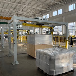 Machine d'emballage de palettes industrielle en ligne à bras suspendu automatisé pour ligne d'emballage de palettes logistique - Product Image 6
