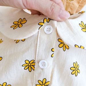 Completo estivo a manica corta per bambina pantaloncini in <span class=keywords><strong>cotone</strong></span> a due pezzi - Product Image 4