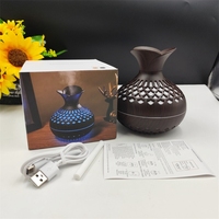 Humidificateur USB mini 300 ml, humidificateur de bureau pour la maison, humidificateur portable coloré avec lumière nocturne, humidificateur d'air en forme de fleur avec CE Rohs