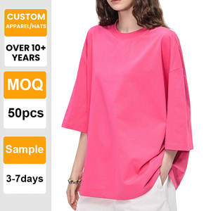 Camiseta Personalizada con Logotipo de Alta Calidad, Lisa, Gruesa, con Hombros Caídos, 100% Algodón, Impresión al por Mayor, Bordado para Hombre - Product Image 4