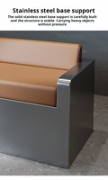 Tabouret de bar en acier inoxydable de style industriel Ensemble de tables et de chaises commerciales pour restaurant ou café de thé sur mesure