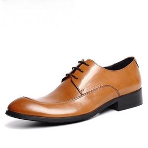 Chaussures Derby Haut de Gamme pour Hommes - Cuir Véritable Lacées Style Oxford - Nouvelle Collection Formelle Rehaussante Imperméable Automne - Product Image 5