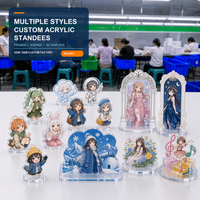Standee Akrilik Anime 5080 DPI Cetak Offset dengan Foil Emas & Perak Tersedia Grosir & Sampel untuk Dekorasi Otaku