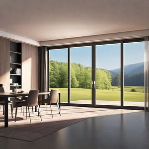 Porte coulissante en aluminium robuste et moderne avec rupture de pont thermique, grande taille, pour patio, hôtel et jardin - Product Image 4