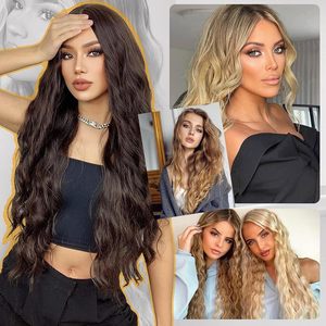 Clip dans les Extensions de Cheveux 6PCS 24 "Extensions de Cheveux Noirs Longues Vagues de Sirène Ondulées Synthétique Clip sur Postiche pour les Femmes - Product Image 6