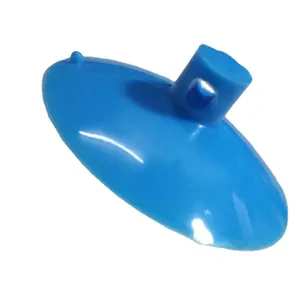 Neue design 50mm blau saugnäpfe mit haken auge loch Klar Kunststoff/Gummi Fenster spielzeug Suckers