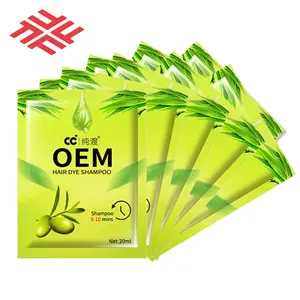专业ODM OEM顶级供应商角蛋白成分天然外观彩色染发洗发水全染发泡沫摩丝